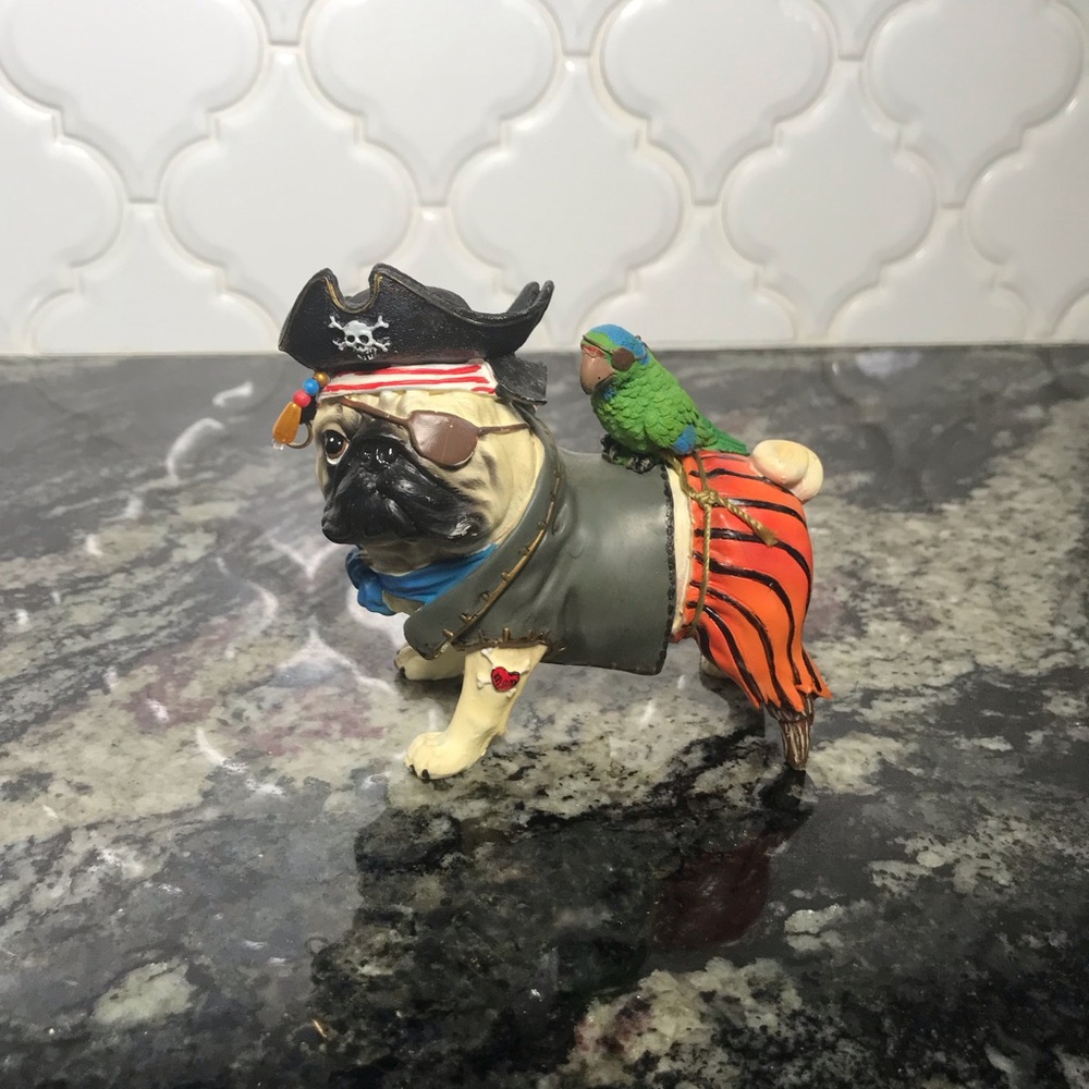 Westland Pug-Nacious Pirate Pug Figure Statue Collectible